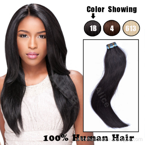 Wholesale price Double drawn tape hair extensions,tape in hair extensions